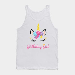 Unicorn Birthday Girl T Shirt Tank Top